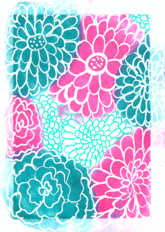 ACEO Original Art Flowers Floral Nature Plants Miniature Painting OneCraftyLady