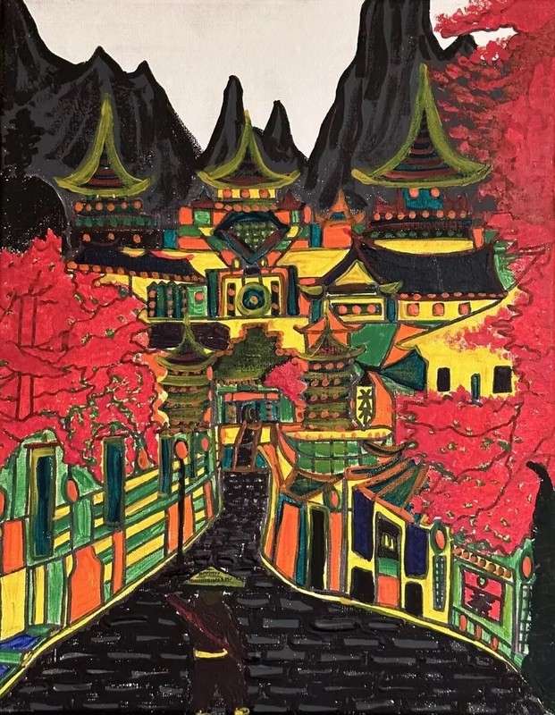 PJH STUDIOS – Japanese Samerai – Acrylic Painting On Canvas – My 1st Character
