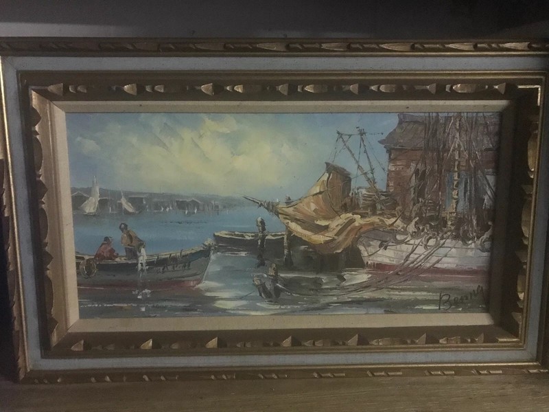 Benny Cohn ( Danish/ American.1896) Fishermen on Rhode Island
