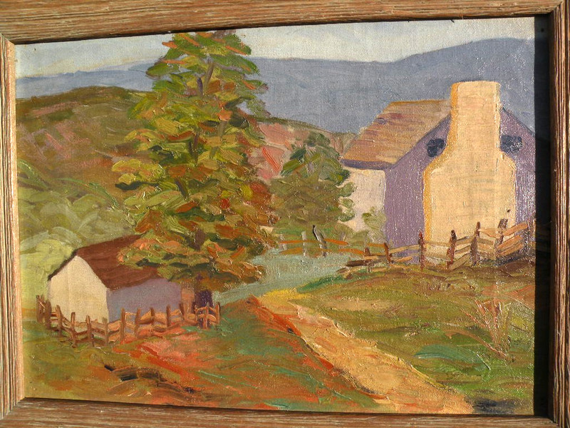 Eugenia Miller 1903-1959 impressionist 1932 landscape painting American artist gallery