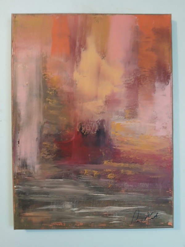 original abstract acrylic painting on canvas