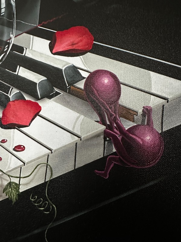 Michael Godard "Piano Keys" Signed Hand Embellished Giclée 111/200 w/COA gallery