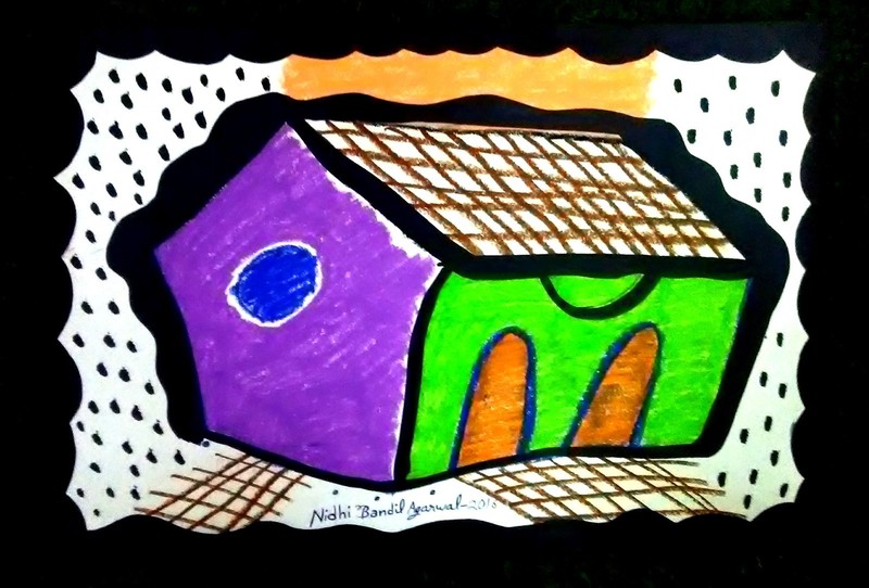 Contemporary Handmade Painting Md & Sd By World Fame Artt. Nidhi Bandil Agarwal