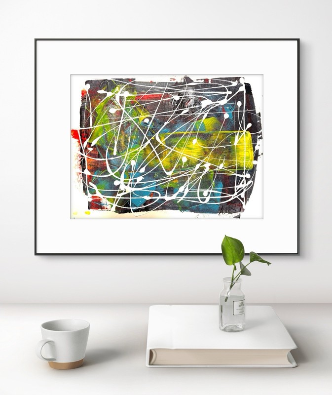 Original Abstract Expressionism 9x12 Handmade Unique Signed Fine Art 11 gallery