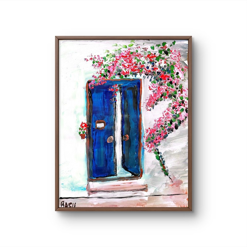 Through The Door Figurative Abstract Expressionist Art Painting gallery
