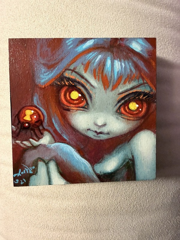 Jasmine Becket-Griffith ● ORIGINAL PAINTING ● Tiny Treasure 204 Strangeling