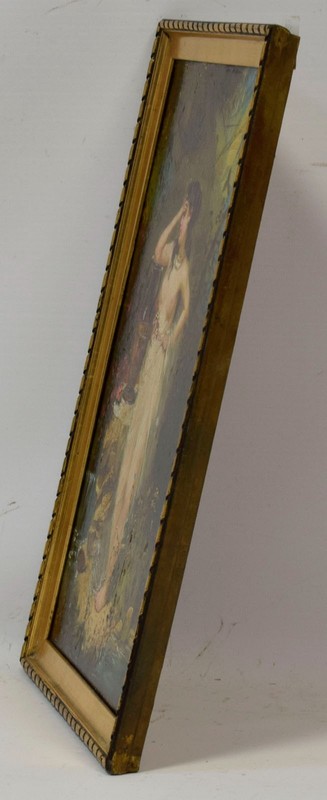 Circa 1890–1900. Old painting after William-Adolphe Bouguereau, nude, oil. gallery