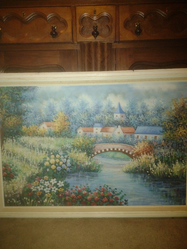 Oil On Canvas Painting Signed W.Hodges