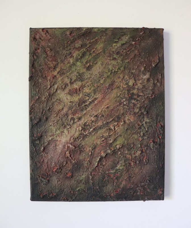 Textured Abstract Painting 11x14 | Wabi Sabi Wall Art | Raw, earthy, and deeply gallery