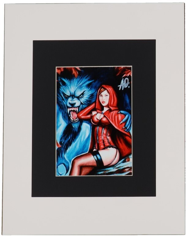 Anthony Douglas 11×14 Matted LITTLE RED RIDING HOOD 5×7 Photo Display
