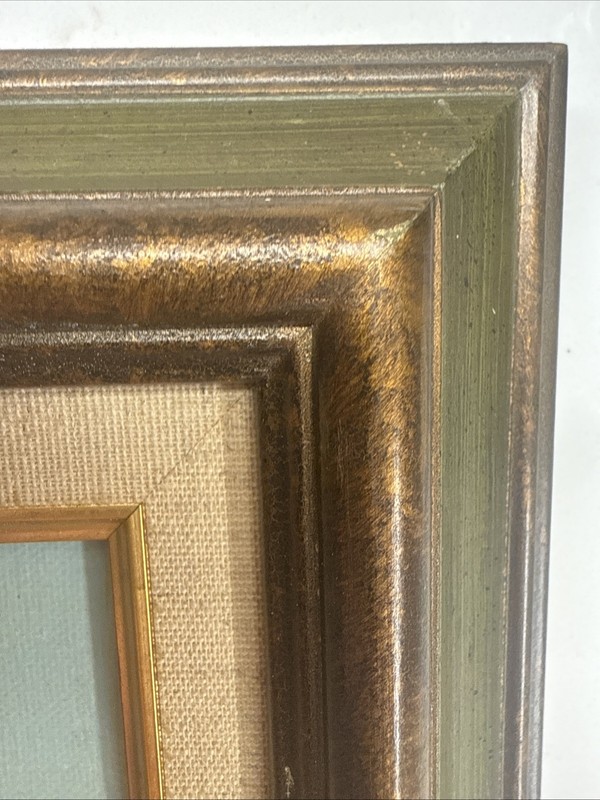 H.WEHLER ORIGINAL OIL ON CANVAS TREE LANDSCAPE PAINTING 14x12 Frame gallery