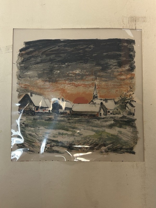 Maurice de Vlaminck (French MAURICE DE VLAMINCK (1876-1958) Lithograph Antique