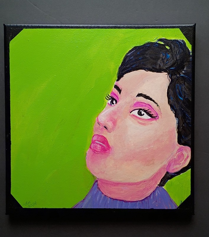 «Hypnotized» Original Painting by A.E.M.