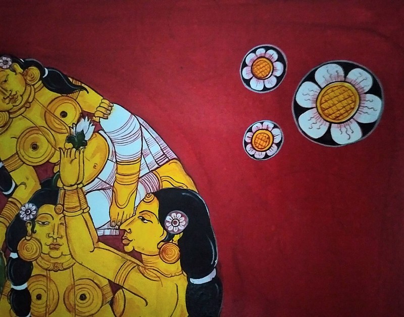 Handmade Nava Nari Kunjar Art 9 Women Forming Mythical Elephant Sri Lankan gallery