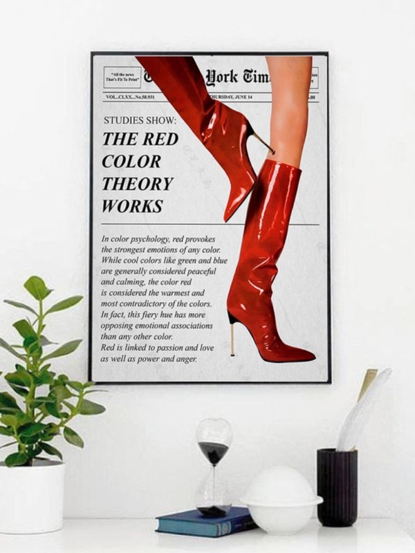 Print Retro Canva Bar Feminist Wall Art Magazine Poster New York News Room Home