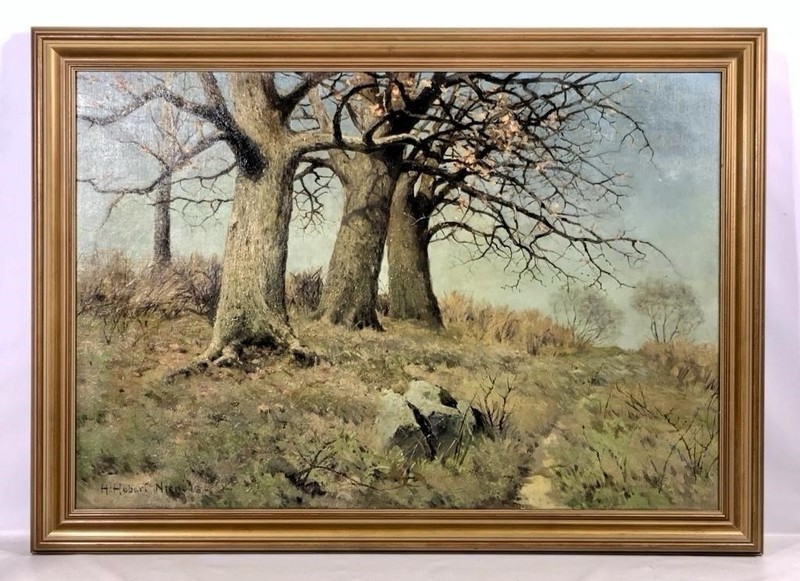 Henry Hobart Nichols NAD National Academy of Design Oil/Canvas Tree Grove
