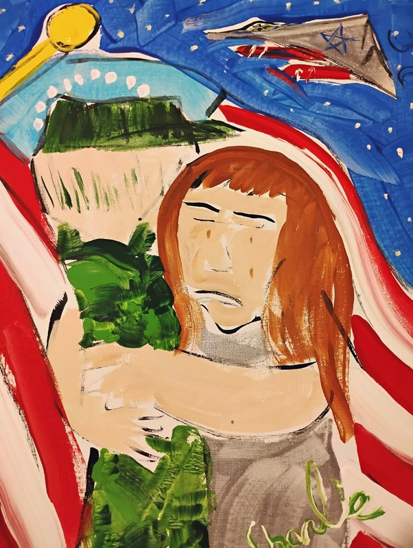 HEROES AMERICAN MILITARY PRESIDENT TRUMP JR CHARLIE FAST OUTSIDER POLITICAL ART
