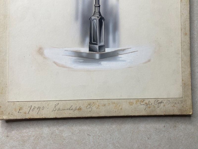 Original Concept Art Rendering Bamslople Clock Seal Cape Cod MA AL113 gallery