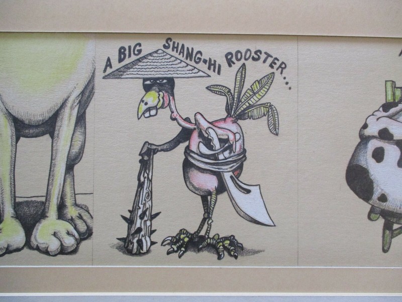 VINTAGE LOWBROW MODERNISM DRAWING STOVER SIGNED PORTRAIT COMIC ART MODERNIST gallery