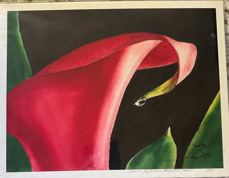 Original watercolor Giclee signed and numbered by the artist – «Eve’s Tear»