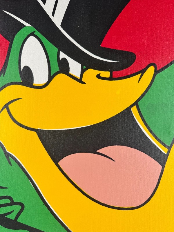 Steve Kaufman Michigan J Frog Signed Pop Art Painting 43/150 COA Warner Bros gallery