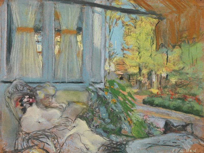 Édouard Vuillard Signed Oil Painting on Canvas 16×24 in Post-Impressionism ..
