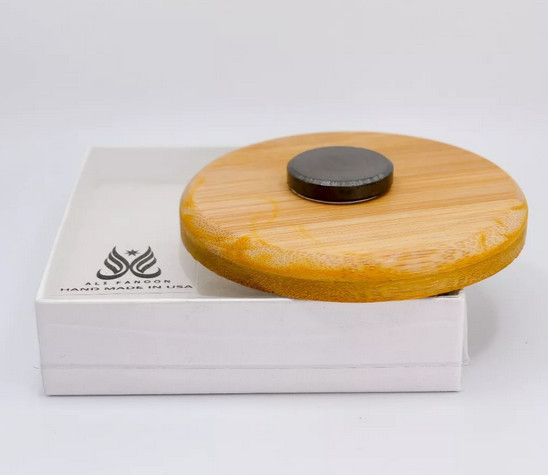 Handmade Epoxy Islamic Calligraphy Magnets on Wooden Coasters gallery