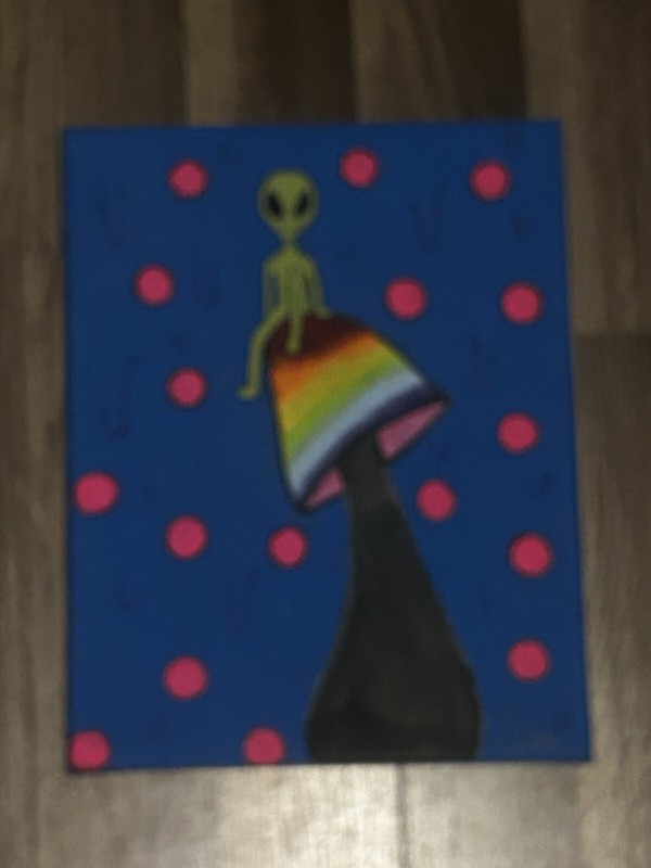 Trippy Alien Paintin -handpainted- gallery