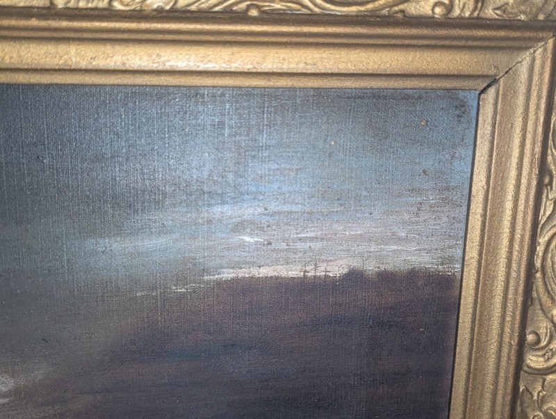 Antique Painting After John Knighton Thompson's First Easter Dawn Angels gallery