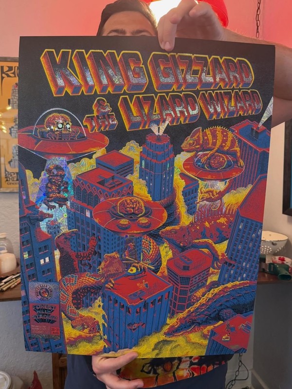 King Gizzard Lizard Wizard Forest Hills Stadium 2026 Concert Poster Wall Art