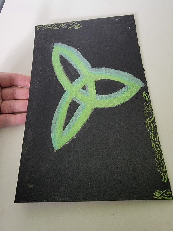Hand Painted Art Artwork Painting Paint Irish Trinity Knot 7" x 11" gallery