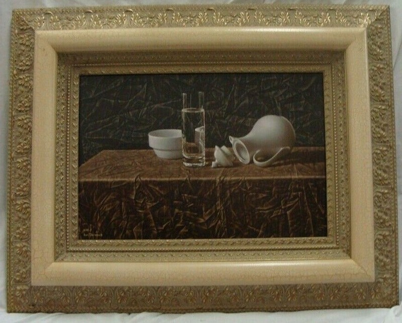Water in the Glass Vitally Grigoryev Russian b. 1957 Canvas Giclee Signed LE COA