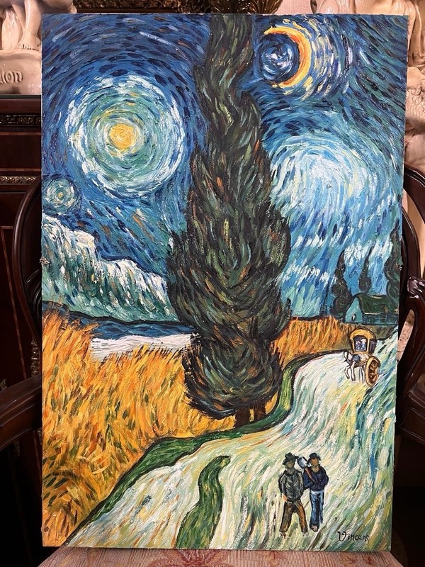 Vincent Van Gogh – Amazing Oil Painting – Signed – Stamped – A1
