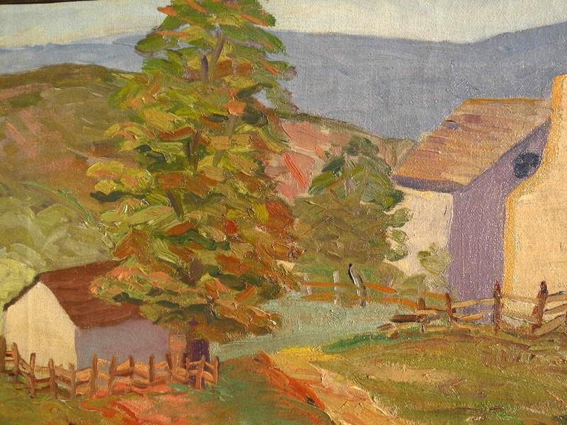 Eugenia Miller 1903-1959 impressionist 1932 landscape painting American artist gallery