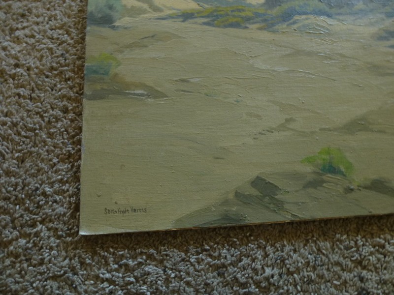 SAM HYDE HARRIS (1889-1977) LISTED "DUNES" 24 X 18 OIL ON BOARD gallery