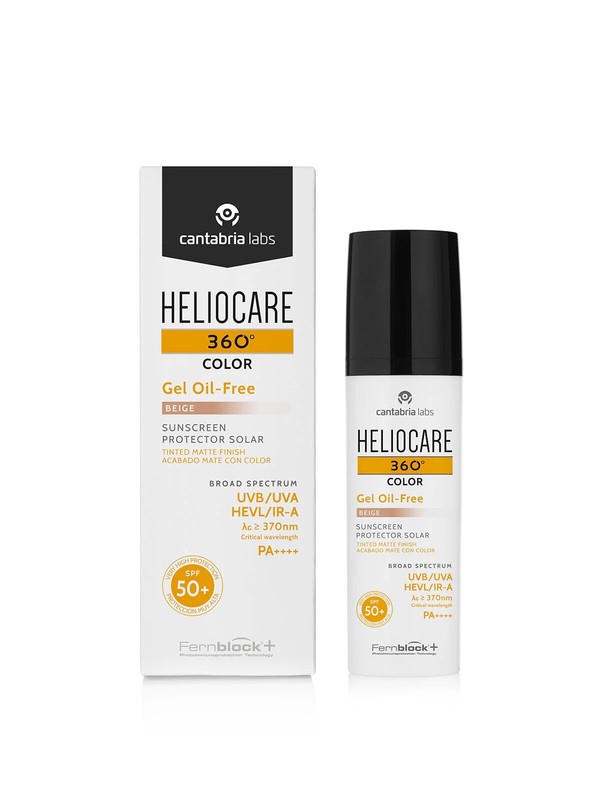 Heliocare 360 Gel Oil-Free Tinted Beige Color SPF50+ 50ml – 1.69 fl oz – from US
