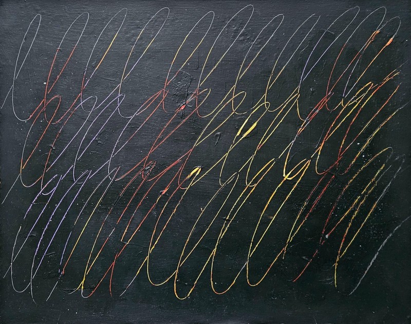 Cy Twombly Signed Abstract Expressionist Oil Painting– American Modern Art