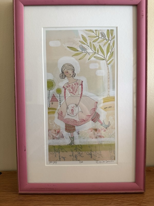 Unlimited Edition Pastel Painting By Cori Dantini “Sew Joy” 3/20 Painter Signed