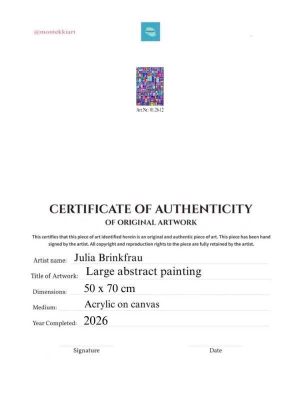 Original Acrylic Painting Picture Abstract Modern Hand Painted gallery