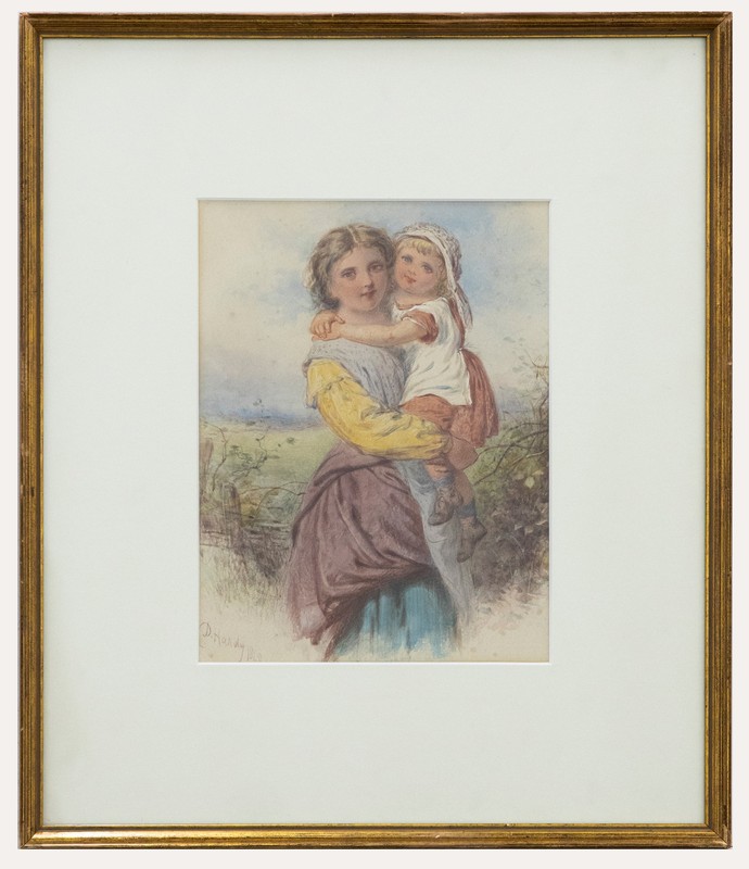 David Hardy (act.1835-1870) – 1868 Watercolour, Sisters