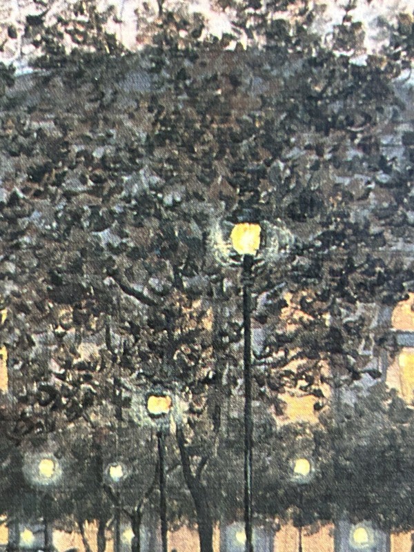 Artwork Is A Bustling Boulevard The Artist Christa Kieffer Signed 10 X 13 gallery