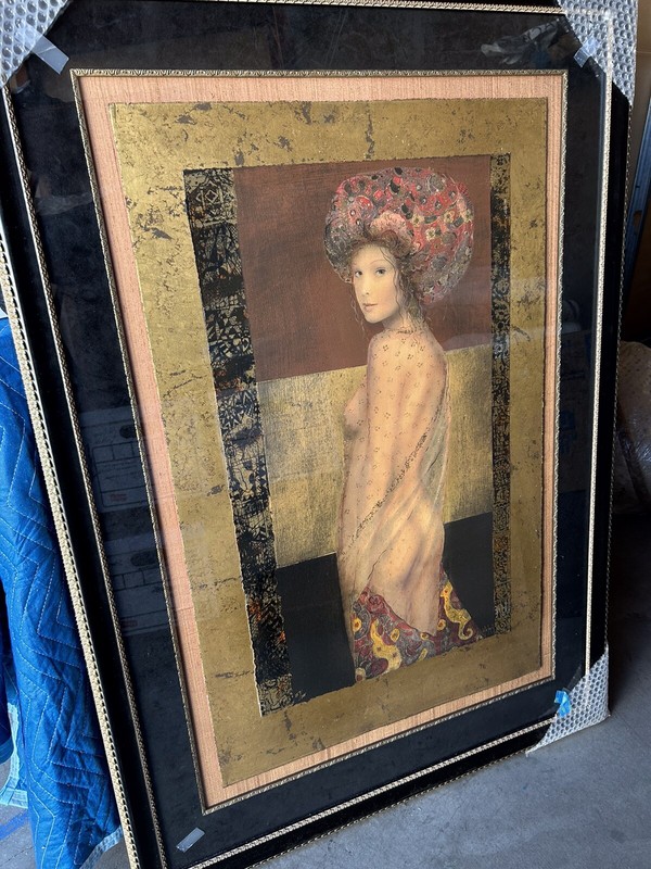 Large Csaba Markus «Helena» Beautifully Framed Serigraph – Absolutely Stunning!