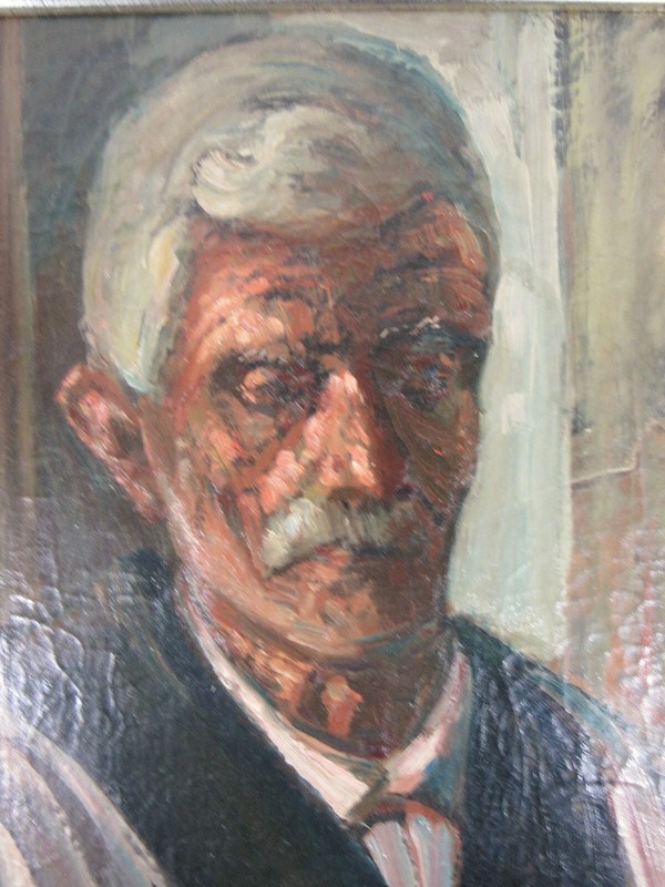 DOMINIC DePAOLA (1886-1971) Italian American Concord MA Portrait Oil Painting
