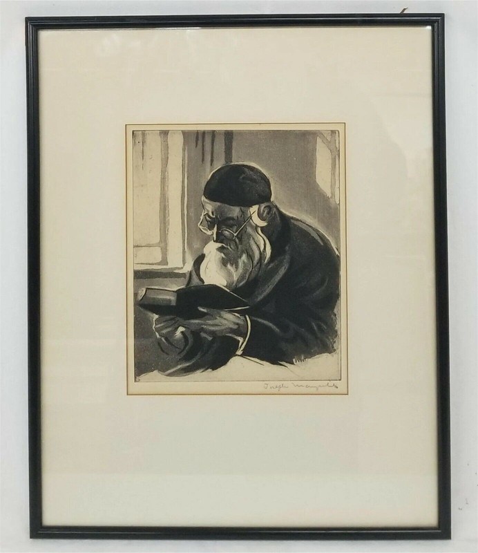 Joseph Margulies 1896-1984 ORIGINAL AQUATINT ETCH Man of Faith Etching Signed
