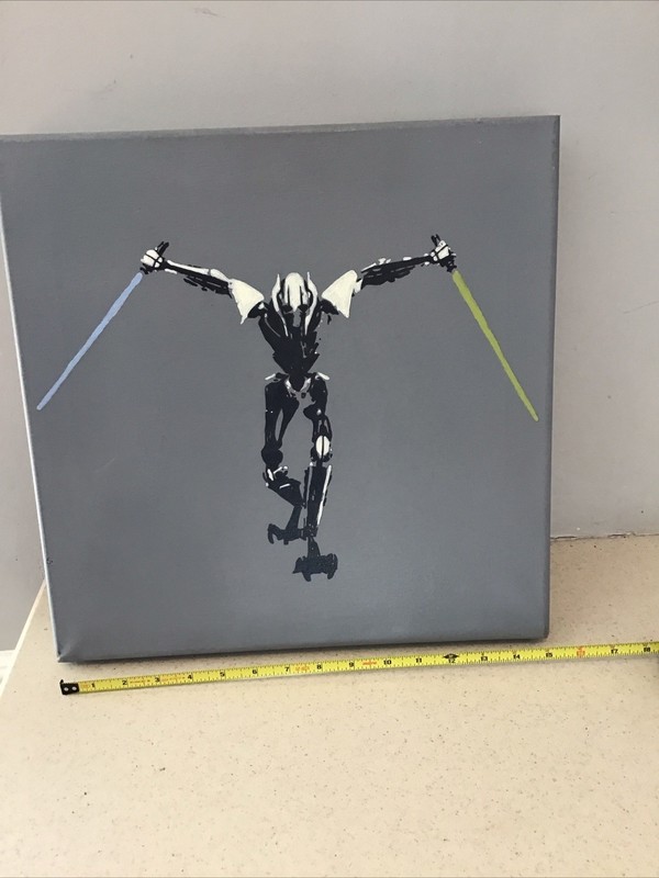 General Grievous Star Wars Art 16” X 16” Pop Art Painting D. Dennis