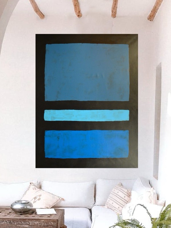 Mark Rothko Style Giant Canvas Painting 81”X62” (6 Foot 9 inch) Abstract