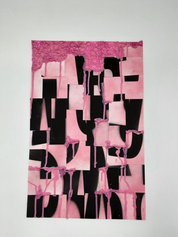 Typography Text Based Original Art by Arizona Artist Otis Bruhserko