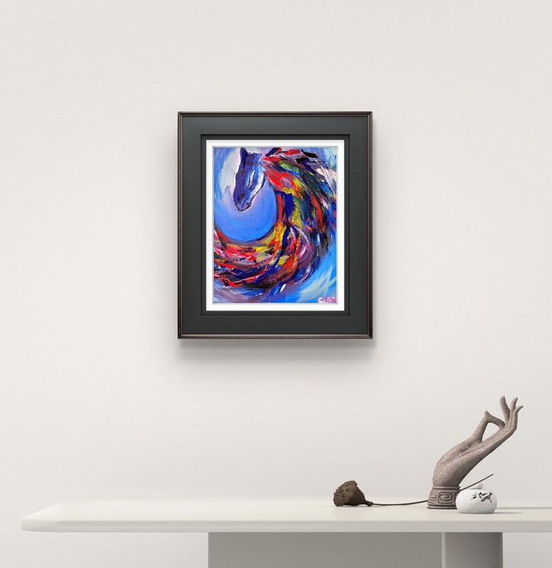 Horse Abstract Expressionist Original Painting Canvas gallery