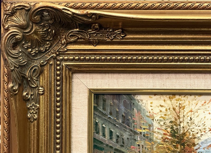 T. E. Pencke (French), Mid-20th C Impressionist O/C "Boulevard A Paris", Signed! gallery