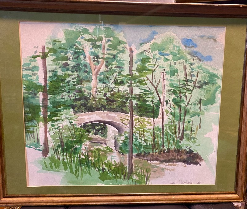 Daniel J. Bernhardt - Kansas City & Quincy, IL Artist - Watercolor 1980 20 x 26